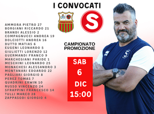 I CONVOCATI DI MISTER PIERANTONI