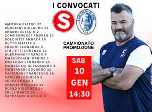 I CONVOCATI SETTEMPEDA CASTEL DI LA