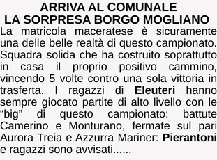 LA SORPRESA BORGOMOGLIANO