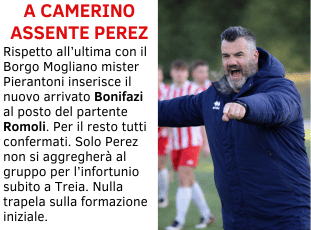 I CONVOCATI DI MISTER PIERANTONI