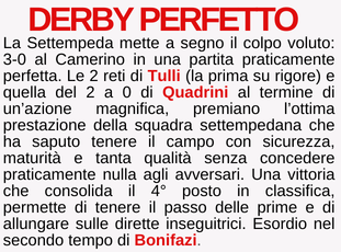 DERBY PERFETTO