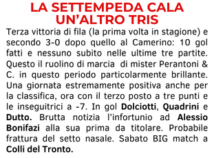 LA SETTEMPEDA CALA UN'ALTRO TRIS