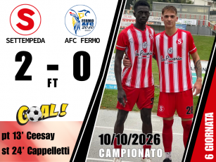 SETTEMPEDA-AFC FERMO 2-0