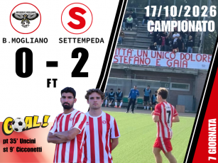 BORGO MOGLIANO-SETTEMPEDA 0-2