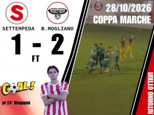 SETTEMPEDA-BORGO MOGLIANO 1-2